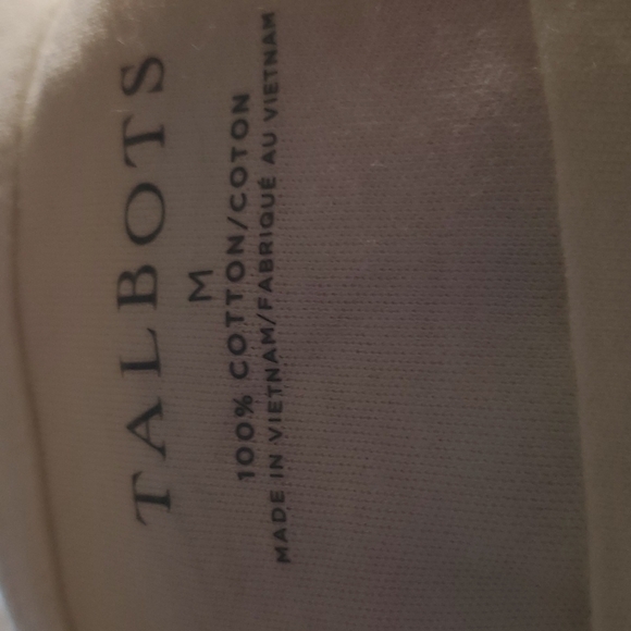 Talbots Stripe Top w/Button Detail SZ MD - Picture 5 of 6